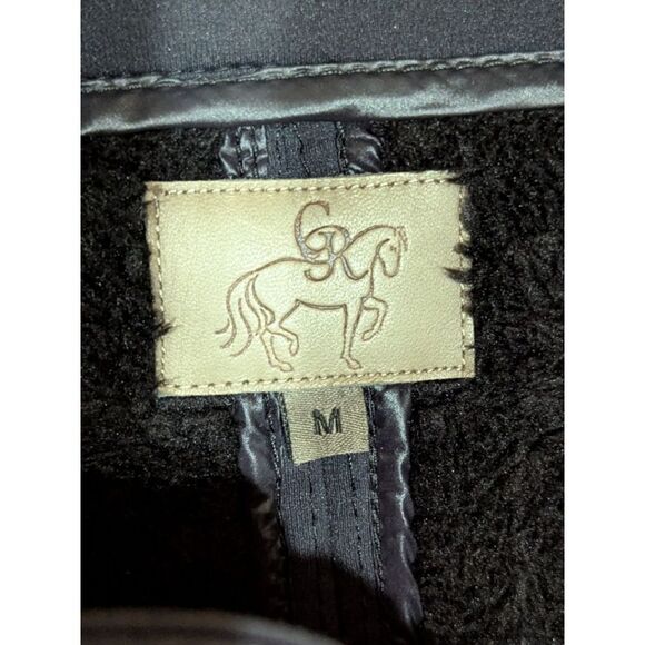 Goode Rider Ladies Medium Around Town Goose Down Coat Softshell Puffer Hooded - Picture 13 of 14